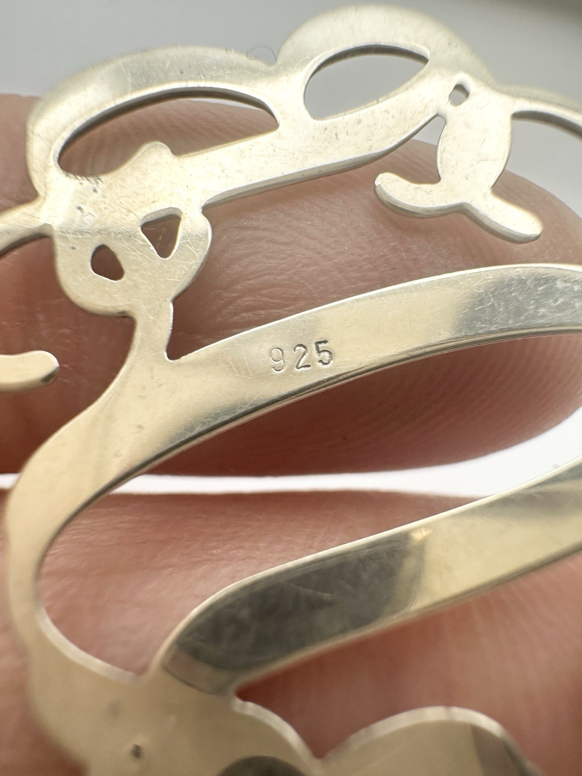 Personalized Sterling Silver 3 Initials Monogram Pendant