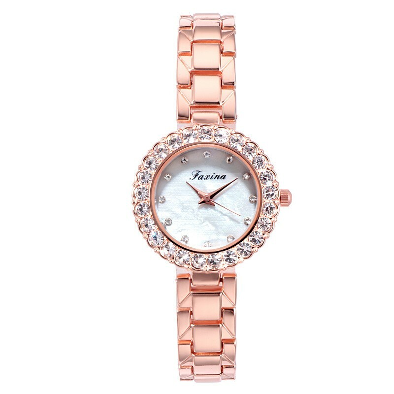 Fashion Girls Women Luxury Stylish Bling Quartz Watch & Bracelet Set of 2
