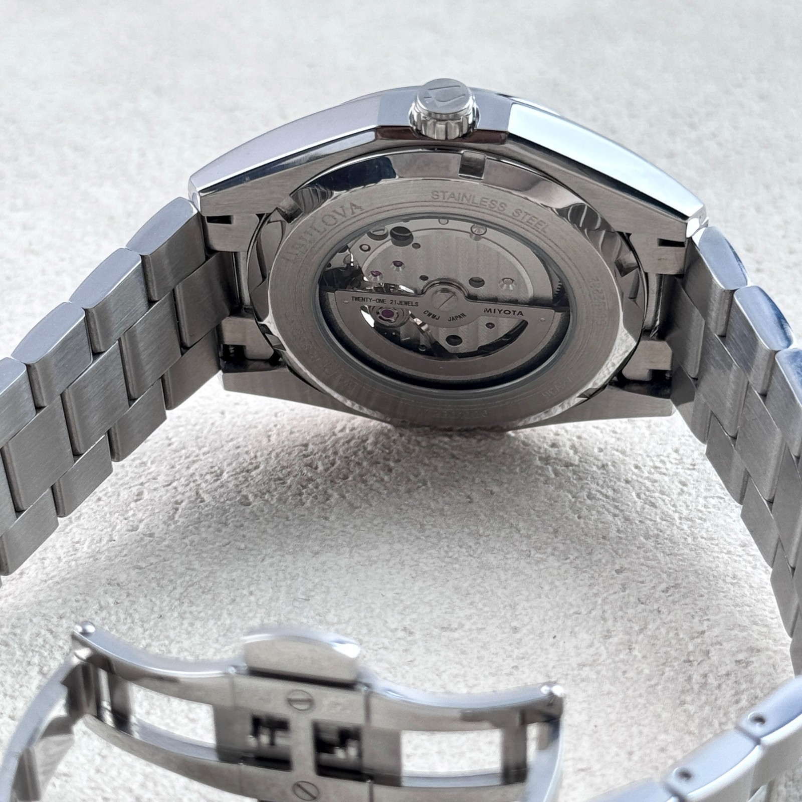 Bulova Surveyor Automatic Silver Dial Stainless Steel Men’s Watch 96A274
