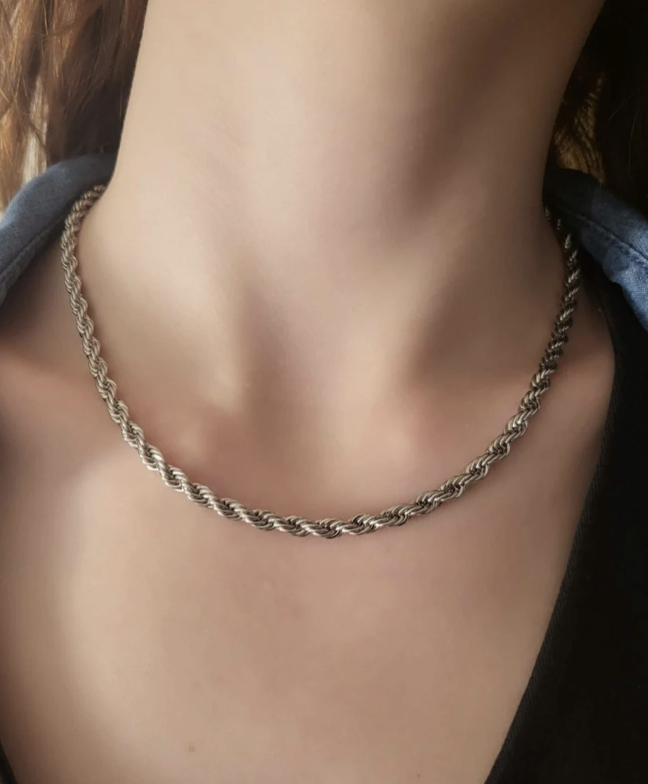 925 Sterling Silver Diamond Cut Rope Chain Necklace .925 Italy All Sizes