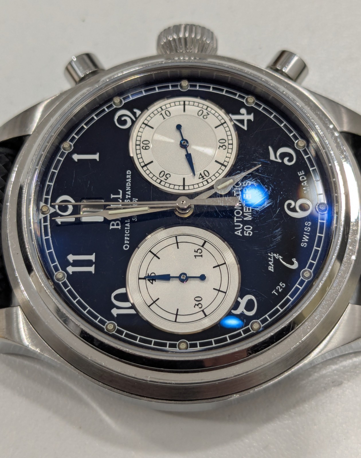 Ball Trainmaster Cannonball Chronograph Mens Watch 43mm