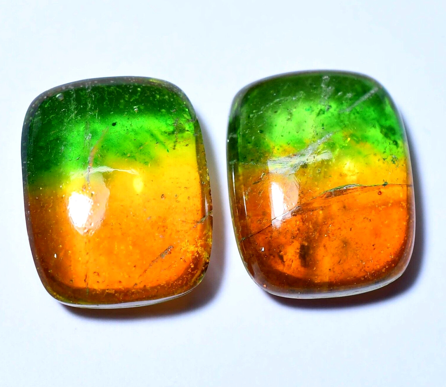 25.20 Ct Pair Of Watermelon Beautiful Tourmaline Gemstone Certified Jewelry Use