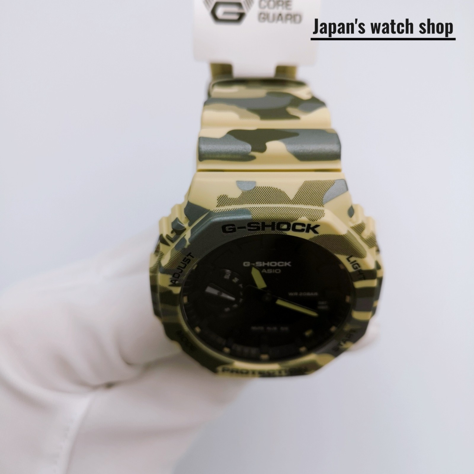 CASIO G-SHOCK GA-2100CM-5AJF Black Camouflage Green Unisex Watch New in Box