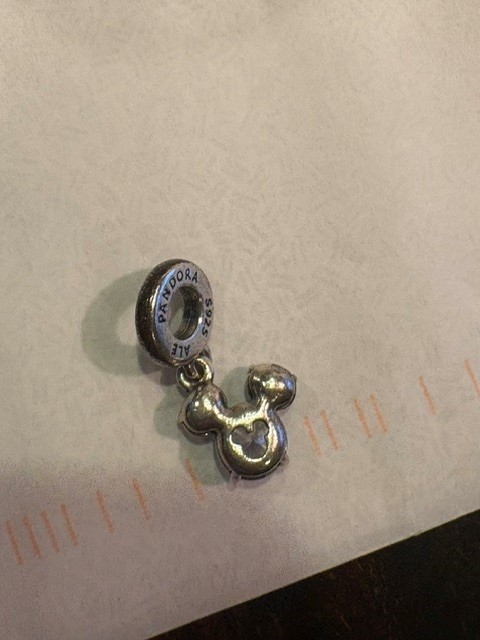 Pandora Disney Mickey Mouse Sparkling Head Silhouette Charm Sterling silver