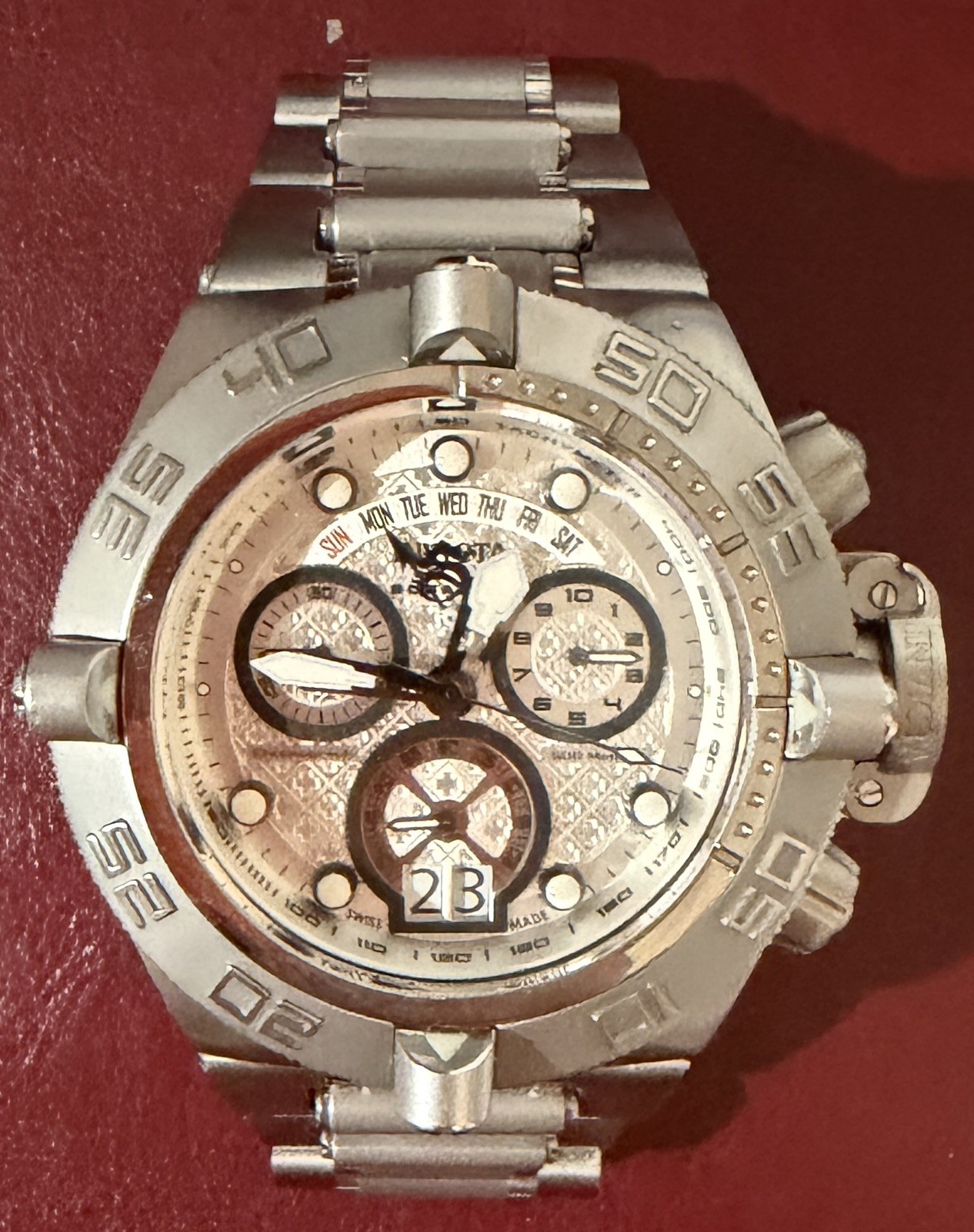 RARE! INVICTA SUBAQUA RESERVE Noma IV Quartz Chrono/Retrograde Swiss Mdl #17603