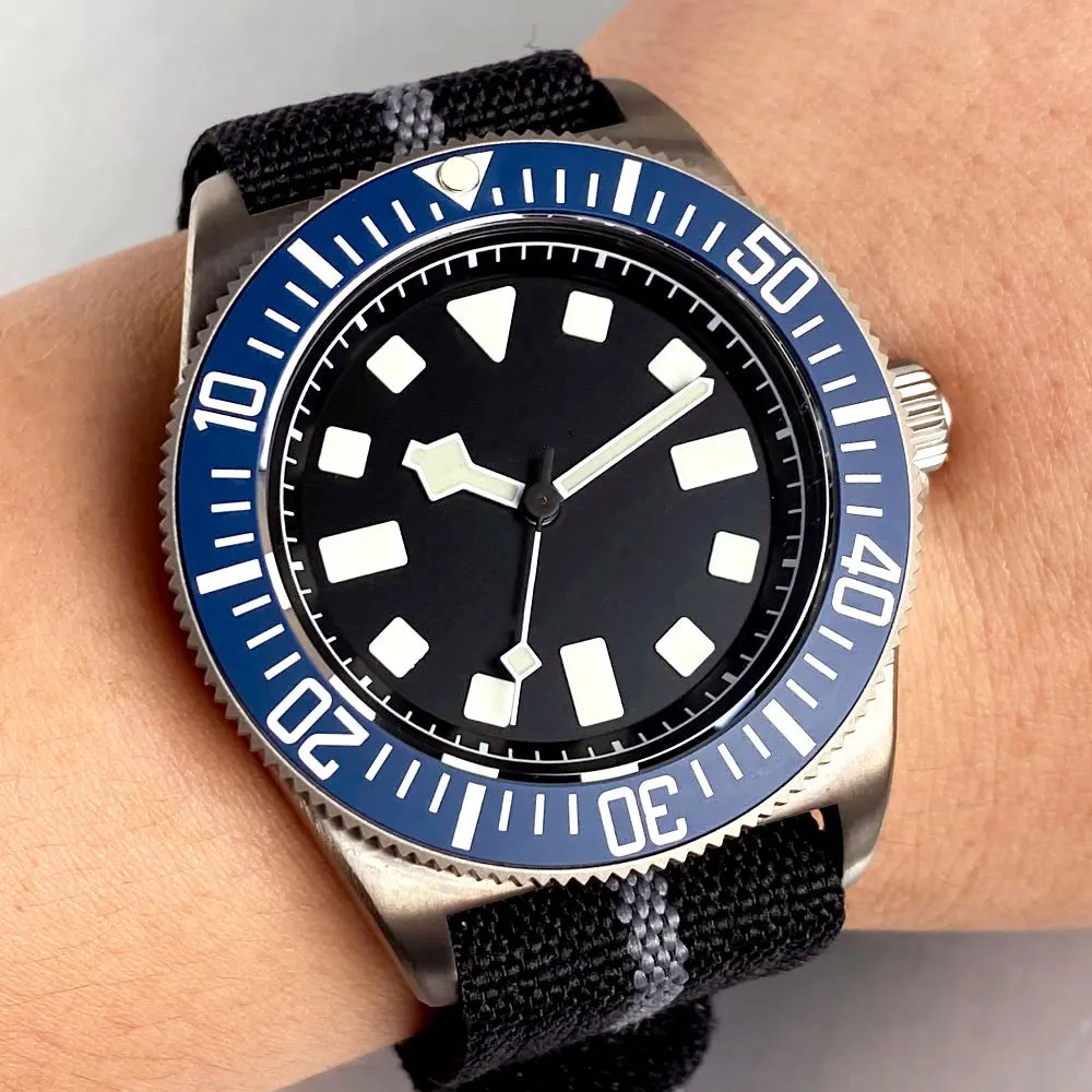 Tandorio 42mm Titanium Tactical Frog Dive Watch NH35/PT5000 Sapphire 20ATM Men