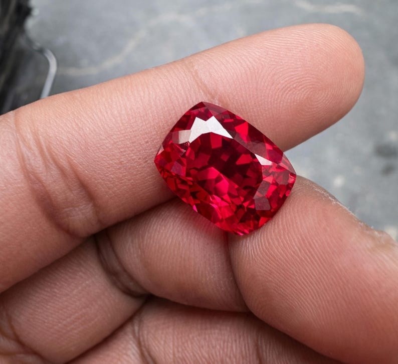 Mozambique 9.02 Ct Natural Red Ruby Cushion Cut Certified Loose Jewelry Gem