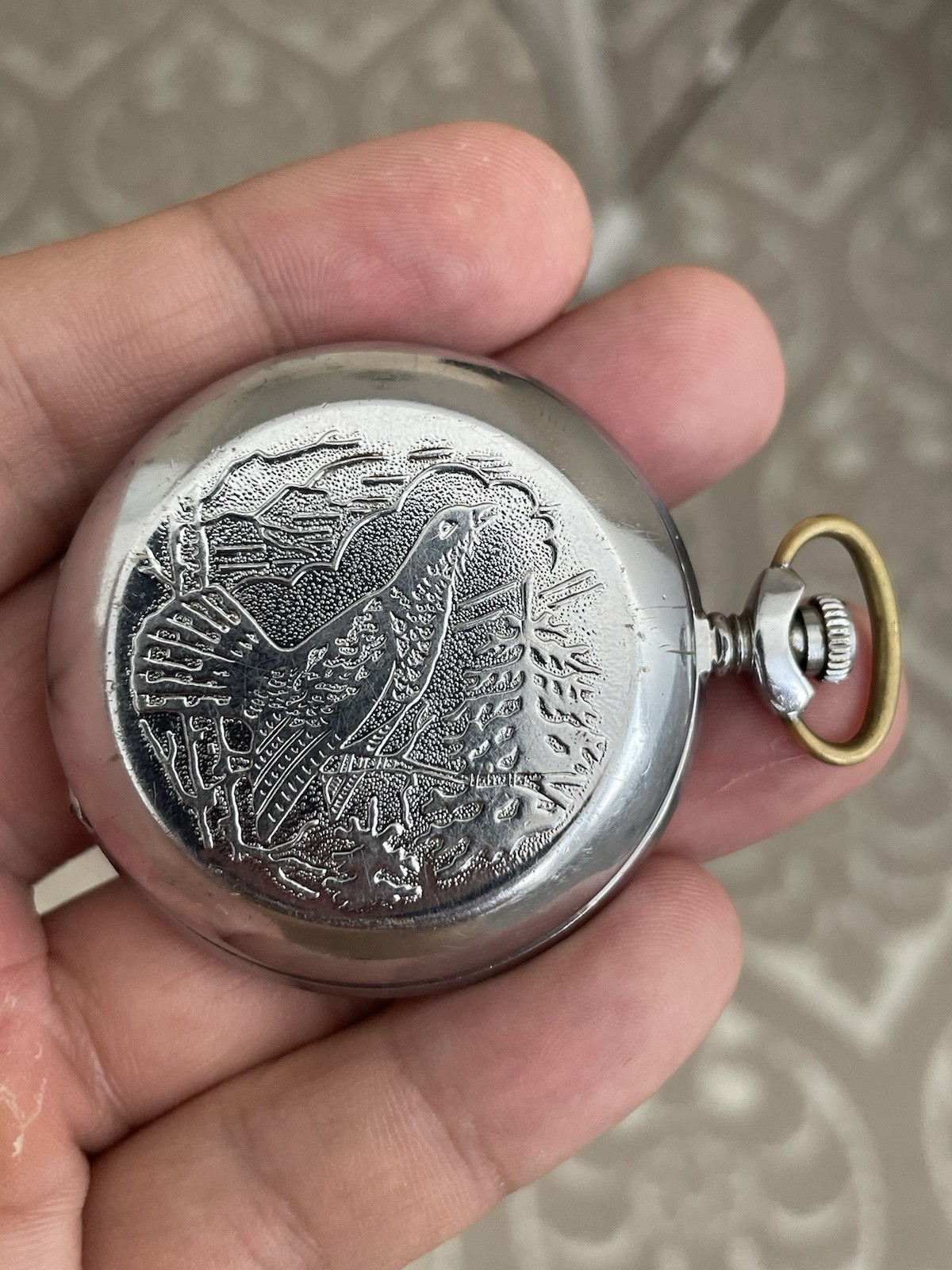 Vintage Molnija 3602 Pocket Watch USSR