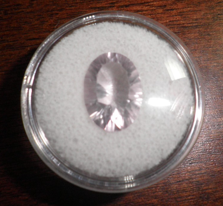 Fancy Lavender Fluorite Oval Quantum Cut Loose Gemstone – 14x10mm F6640