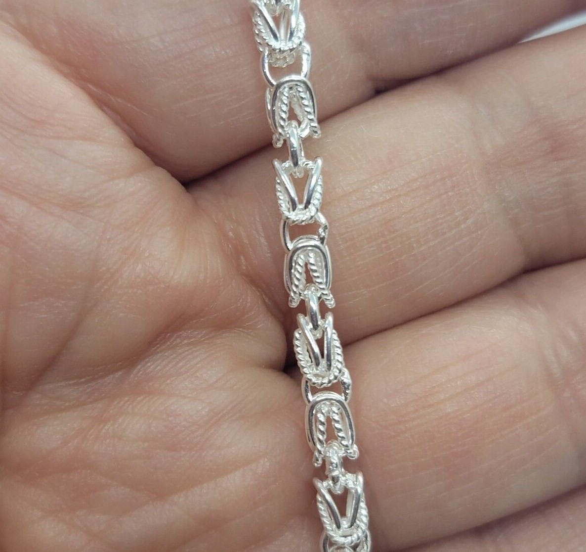 925 Sterling Silver Turkish Chain High Quality Necklace Bracelet 4mm Size 7″~30″