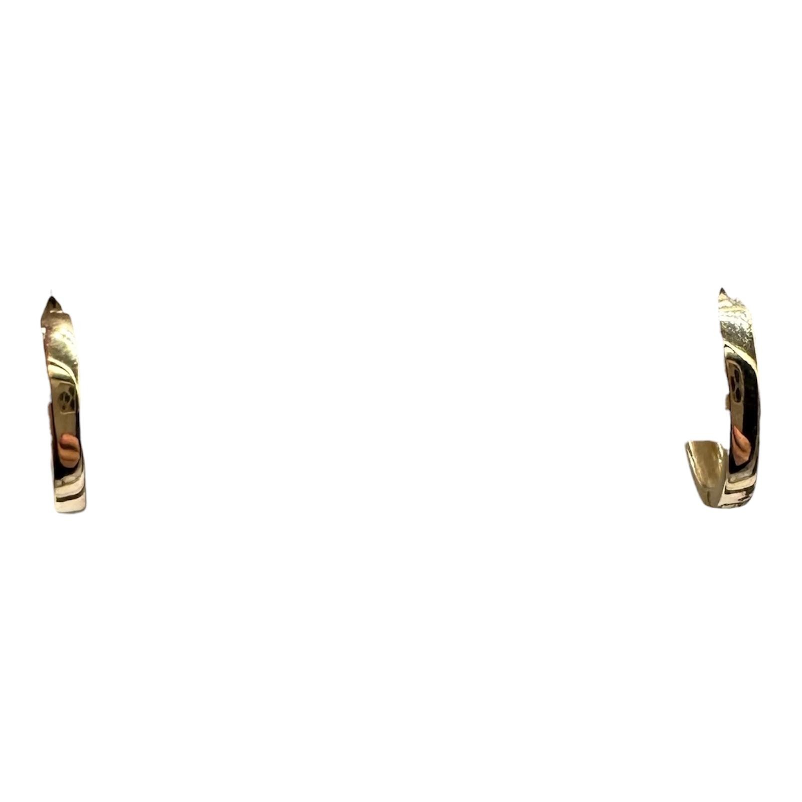14kt Yellow Gold 13.2mm Huggie Earrings 2mm