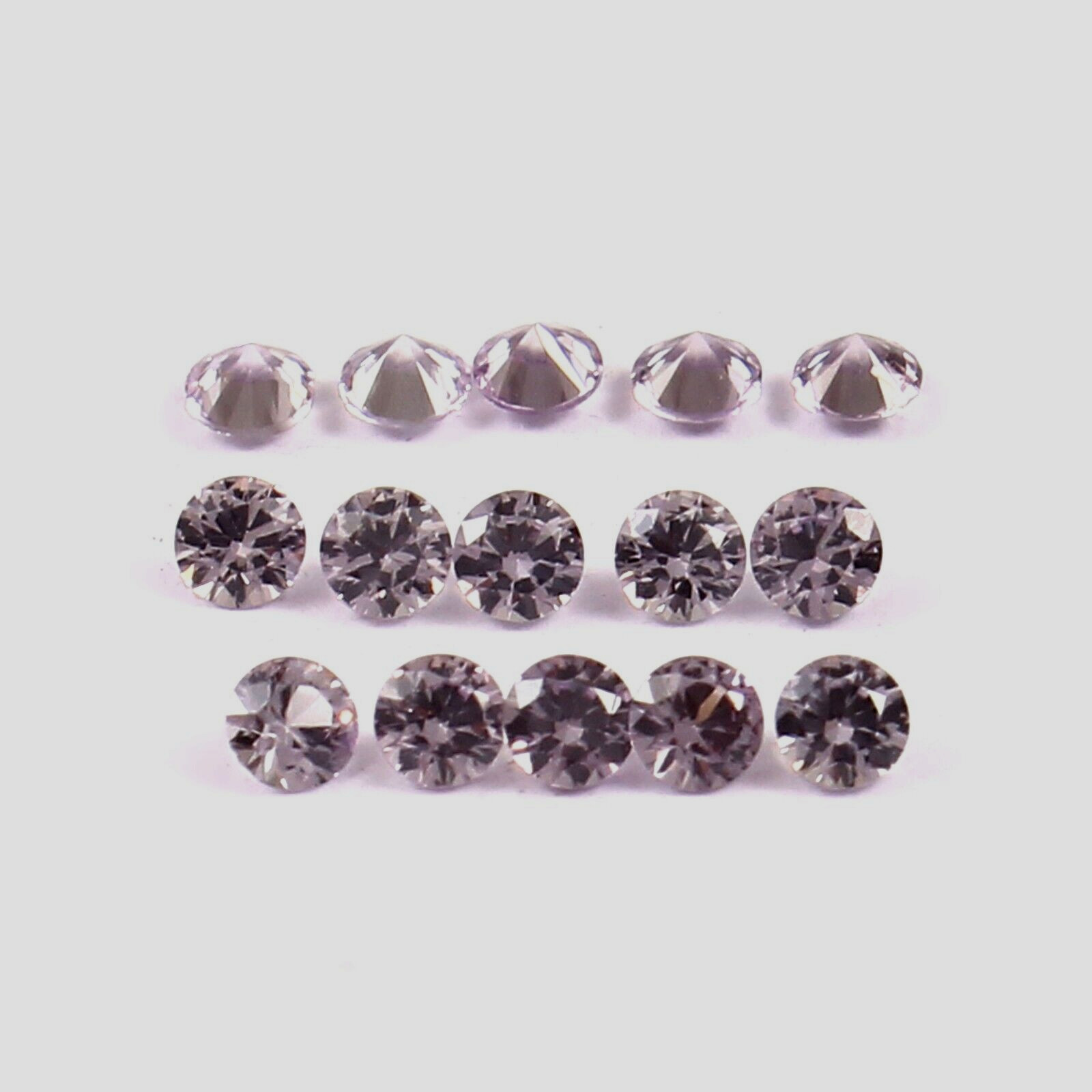 AAA Natural Ceylon Violet Spinel Loose Round Gemstone Cut Lot – 10 Pcs – 2×2 MM
