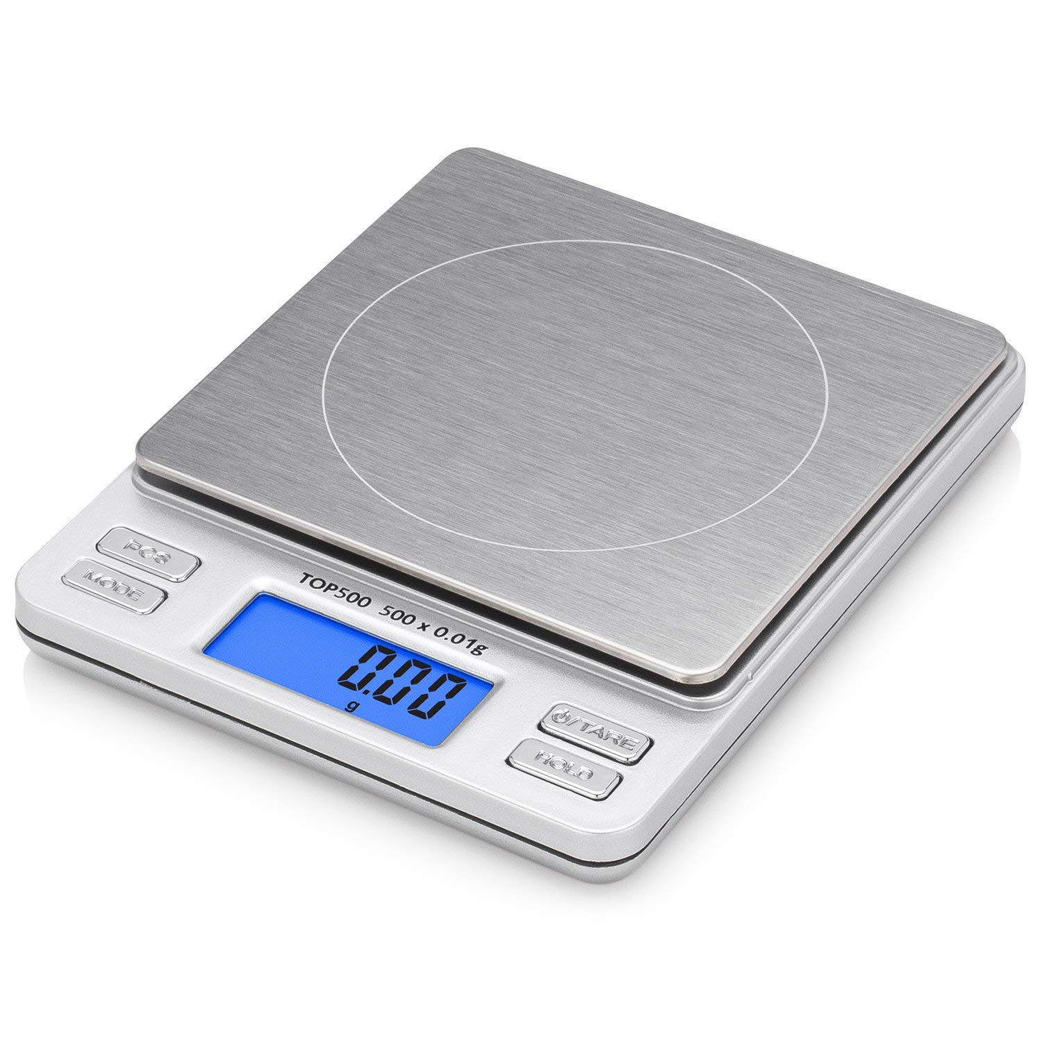 Smart Weigh Digital Pro Pocket Scale 500G X 0.01G – 6 Units: G, Oz, Gn, Ozt, DWT