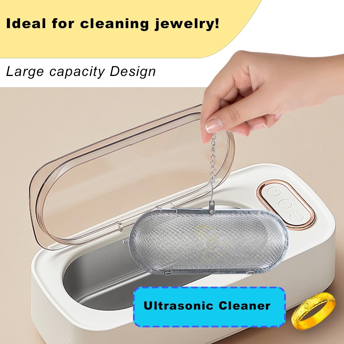 Ultrasonic Cleaner Basket Stainless Steel Basket for Ultrasonic Jewelry Cleaner