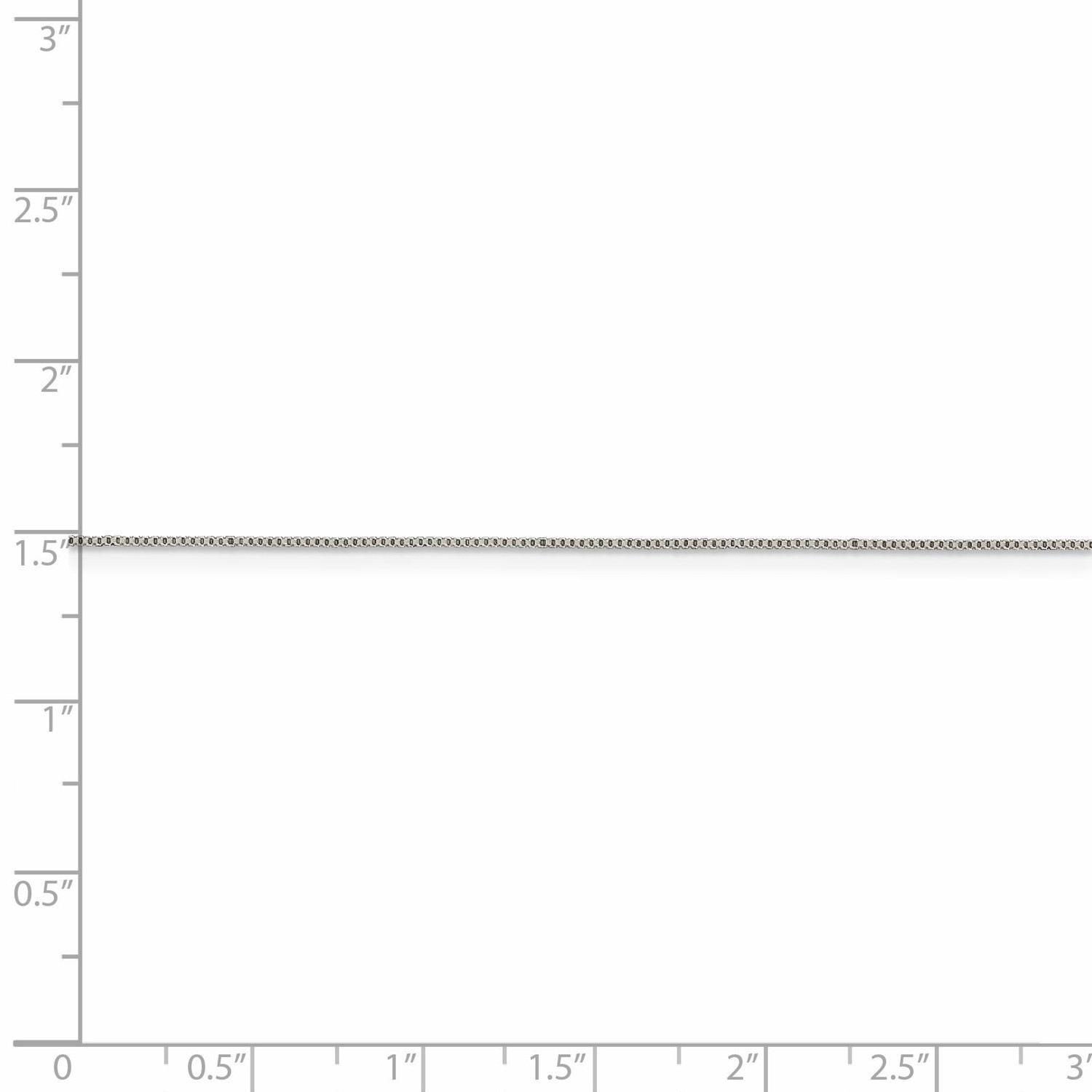 Sterling Silver Solid 0.6mm Plain Box Chain w/ Spring Ring Clasp 16″ – 24″