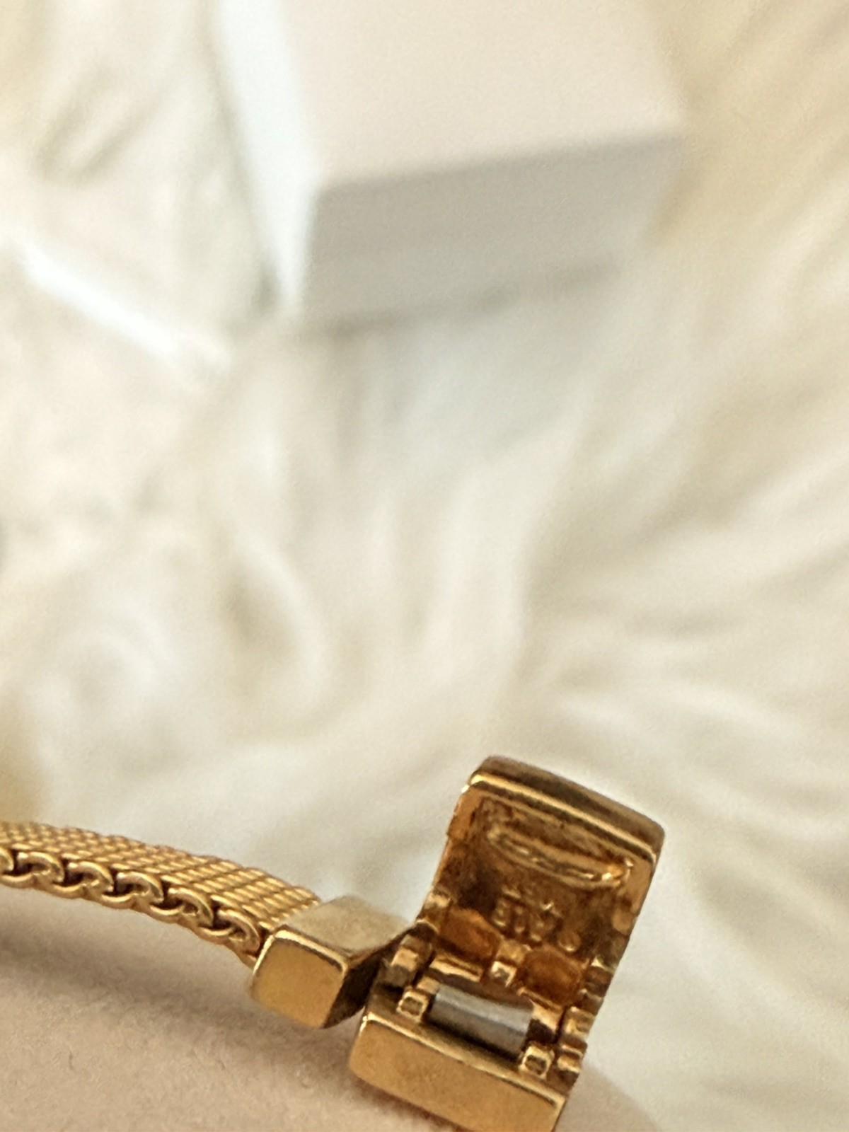 Pandora Reflexions Gold Bracelet 16cm Mesh Chain Gold-Plated Good Condition