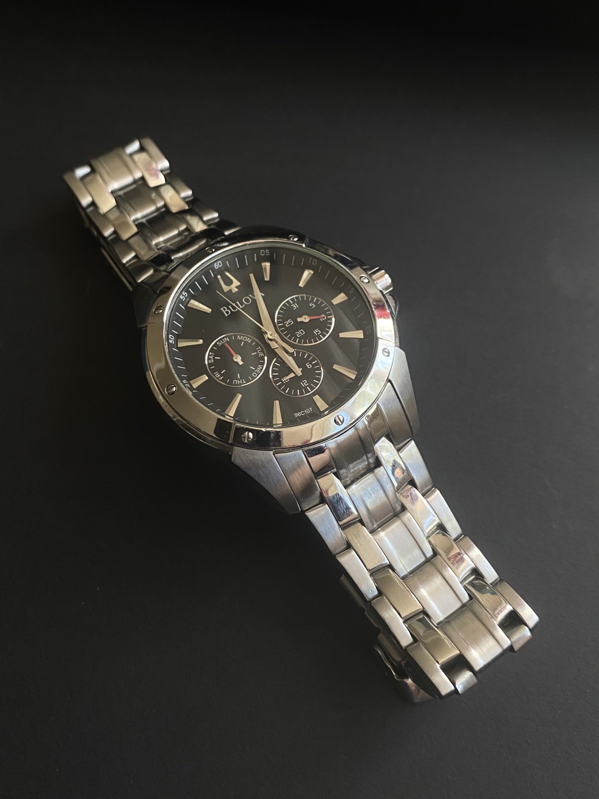Bulova Classic Multifunction Men’s Watch 96C107 Stainless Steel