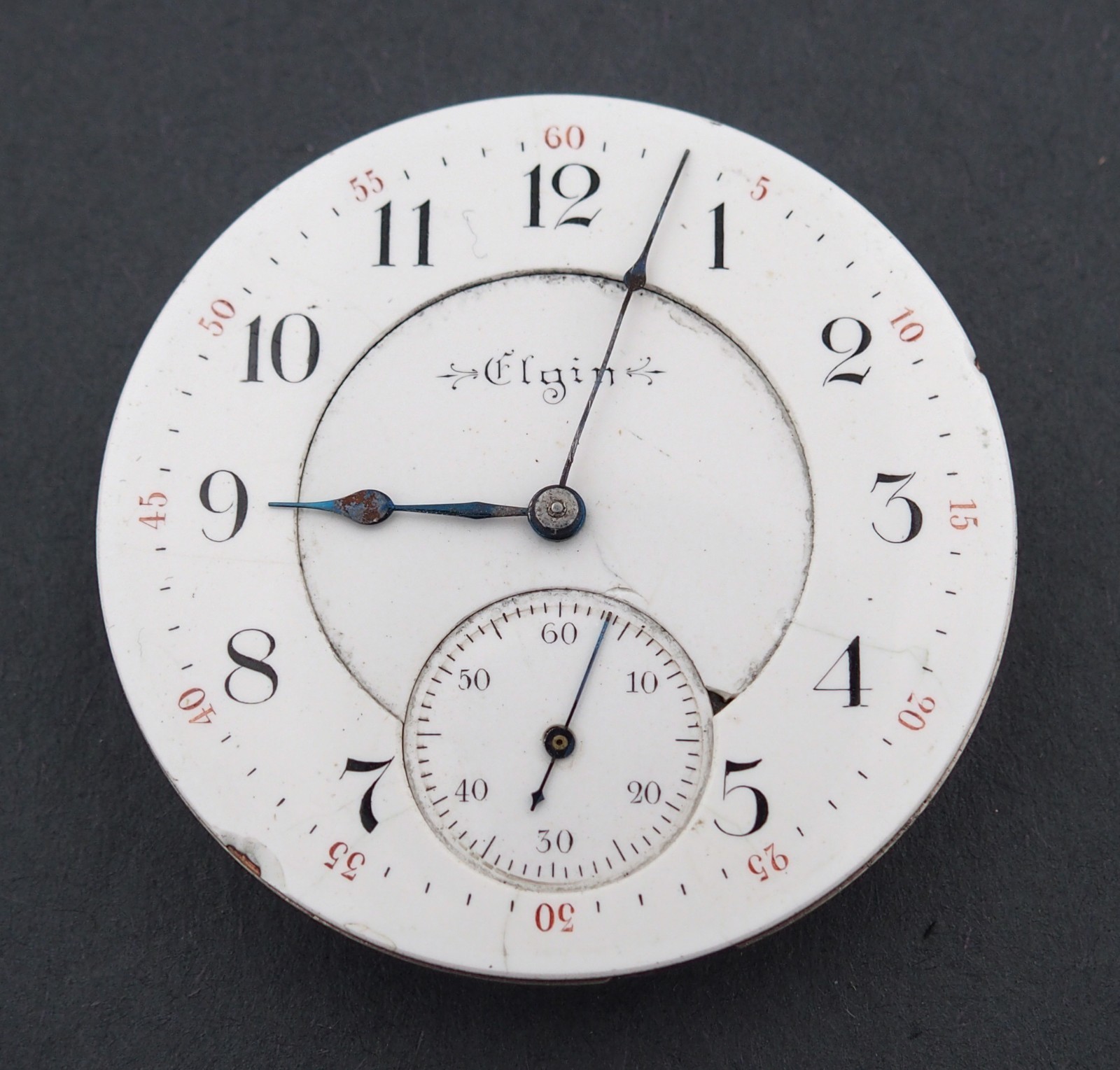 Elgin 16s 15J HC Grade 152 Pocket Watch Movement for Parts Repair #F262