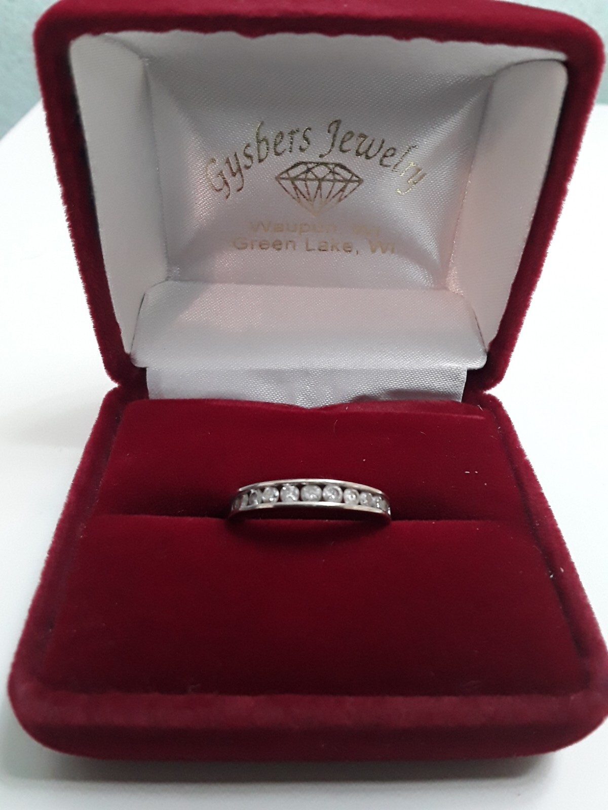 10KT White Gold Diamond Ring Size 4.75 Natural diamonds 1/2 CTW Stamped+Tested.