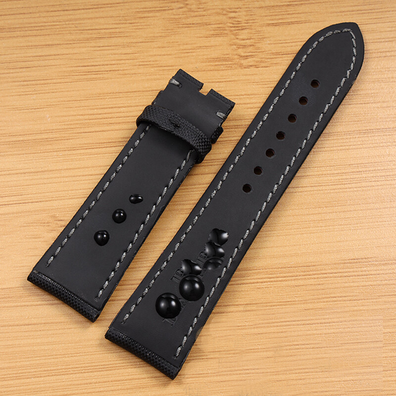 23mm / 20mm 75mm / 120mm Canvas Leather Band Strap for BP JB5000 5015 5085