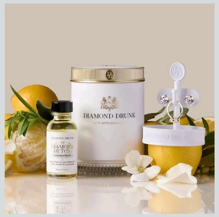 Diamond Drunk Jewelry Cleaner Kit Non-Toxic For Diamond, Gold Platinum Rings