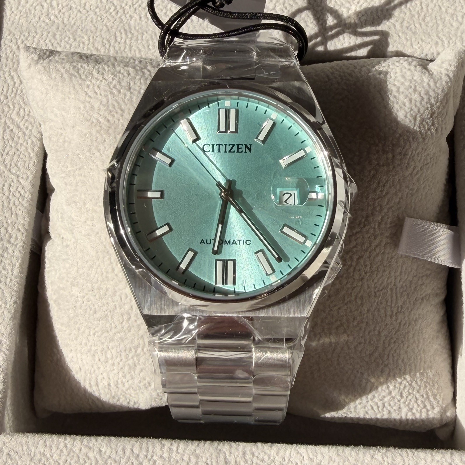 Citizen Tsuyosa Ice Blue Automatic Date Window Bracelet NJ0150-53M Fast Post UK