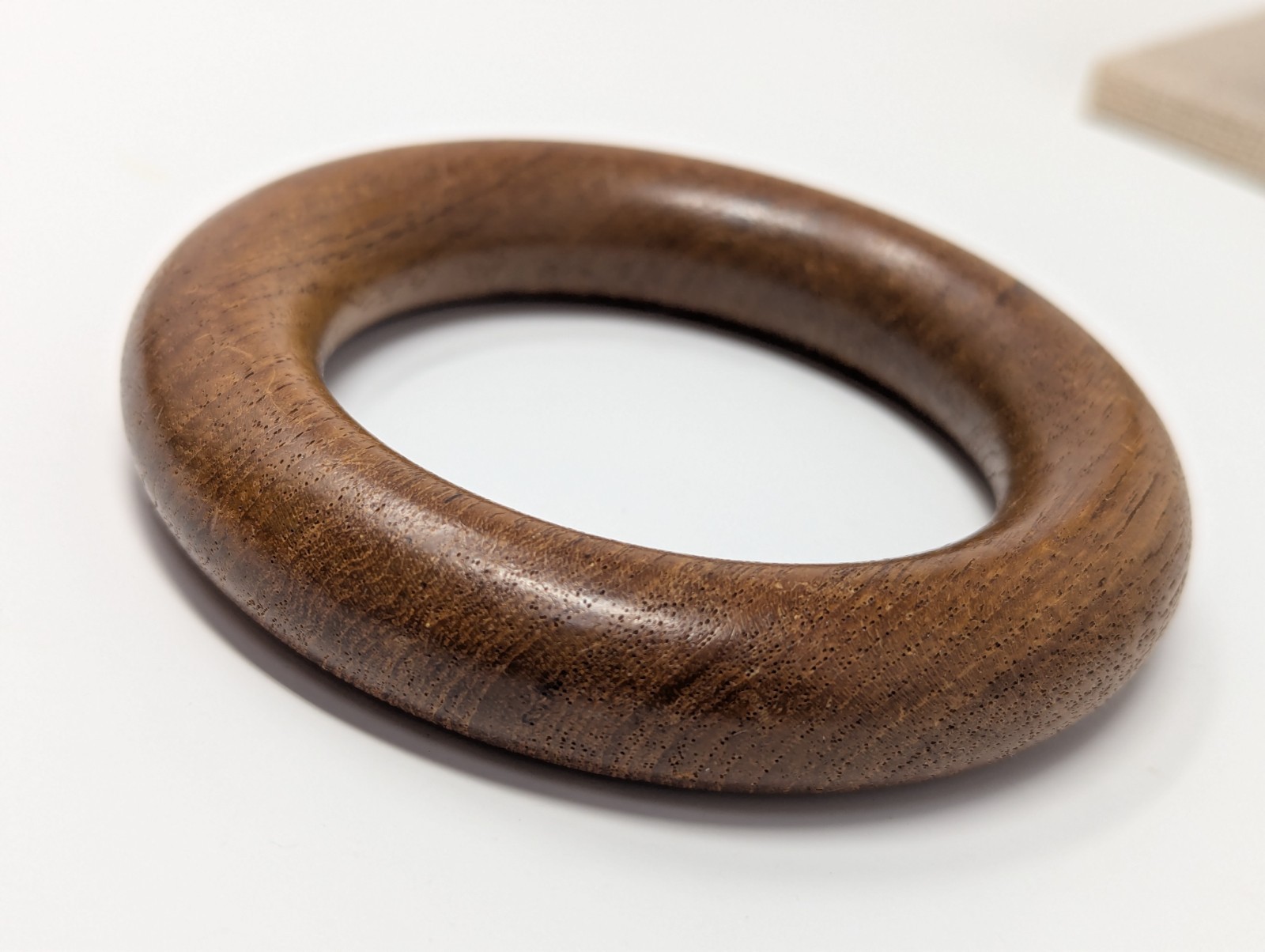 Vintage Carved Wood Bangle Bracelet Natural Wood Grain Boho Jewelry