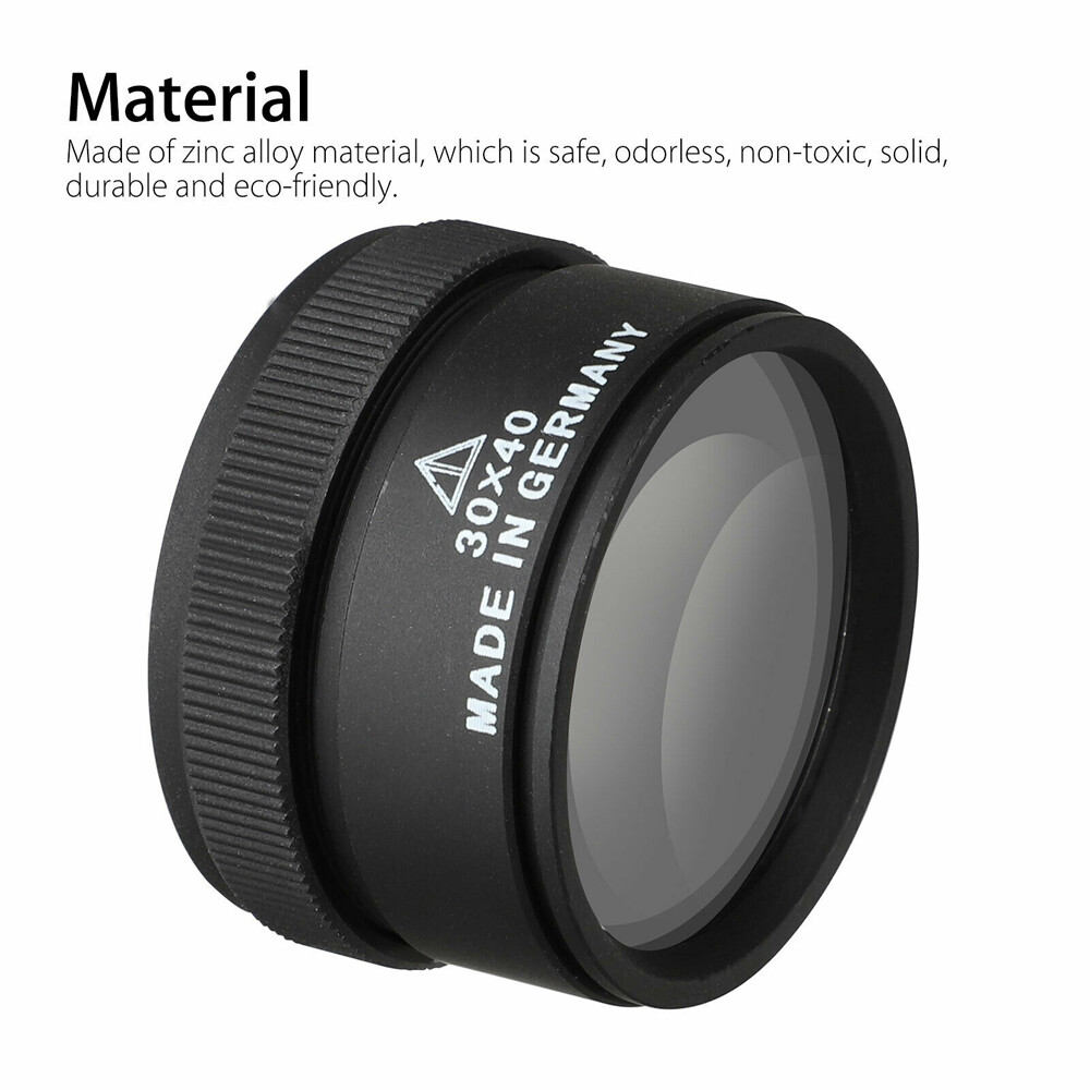 40x Magnifying Glass Eye Loop Optical Magnifier Jewelry Watch Repair Tool USA