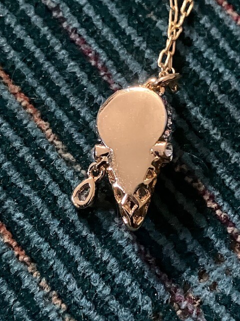 Kate Spade Sundae Ice Cream Cone Mini Pendant Chain Accent Noel Cherry Necklace