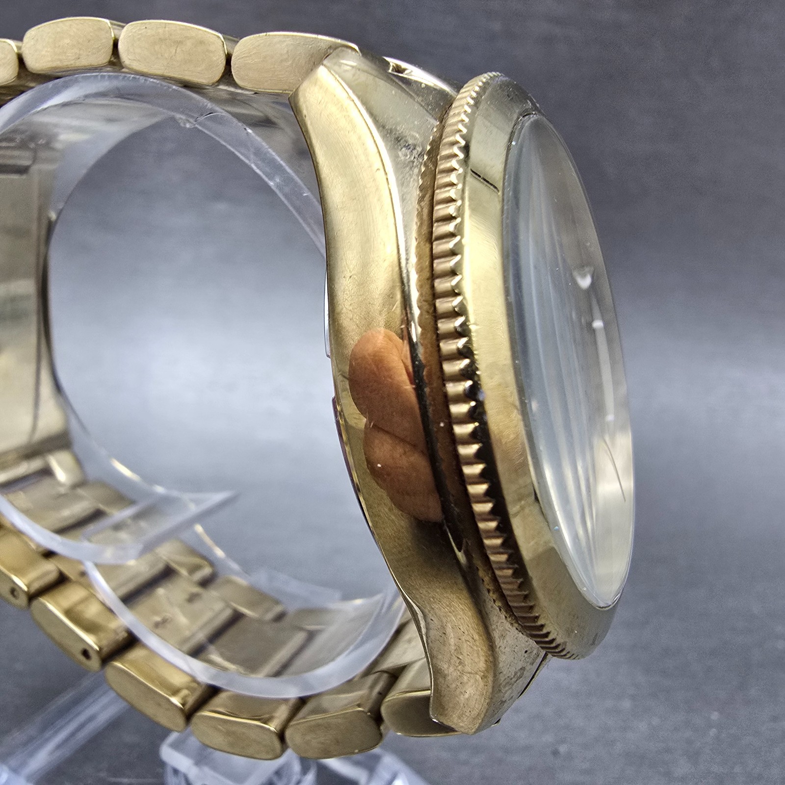 Fossil Cecile Watch Women 40mm Cream Dial Gold Tone Daydate AM4510 New Battery S