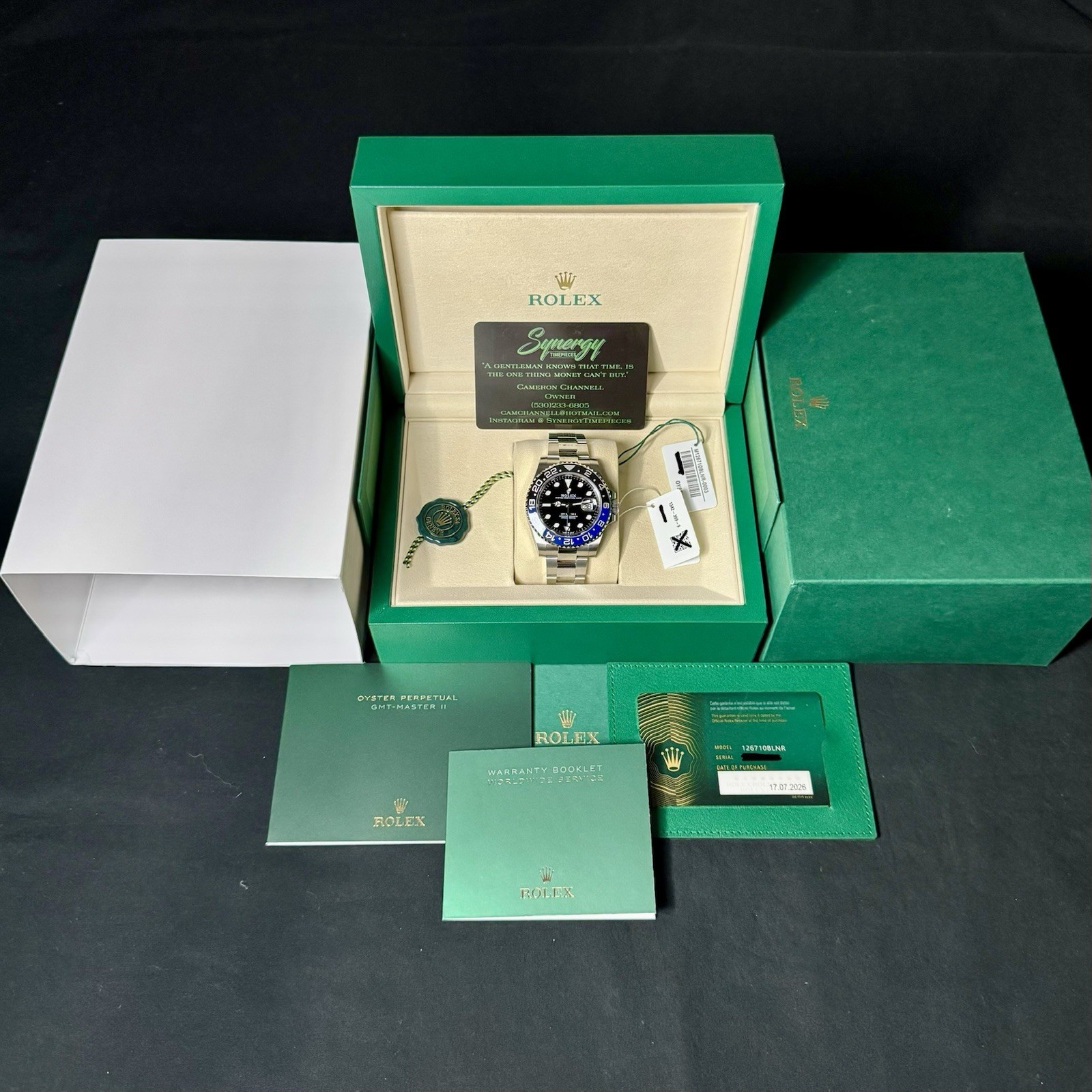 Rolex GMT-Master II 126710BLNR 2026 BNIB Full Fresh AD Set