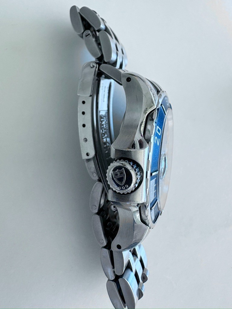 Tudor Hydronaut 85190P 37mm SS Blue Dial Automatic Date Watch