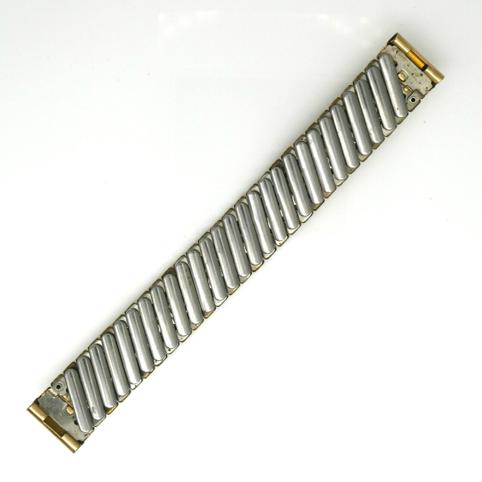 Vintage Bergevin Bros. 17.4 mm g.f. and st. steel wristwatch expansion bracelet