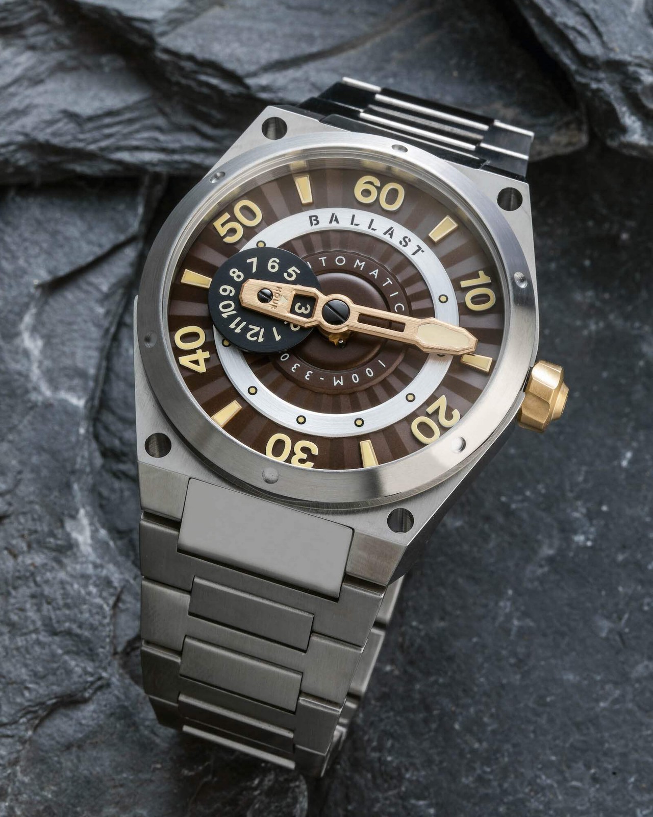 Ballast Valiant Pampanito Stainless Steel 42mm Automatic Wristwatch BL-3147-44