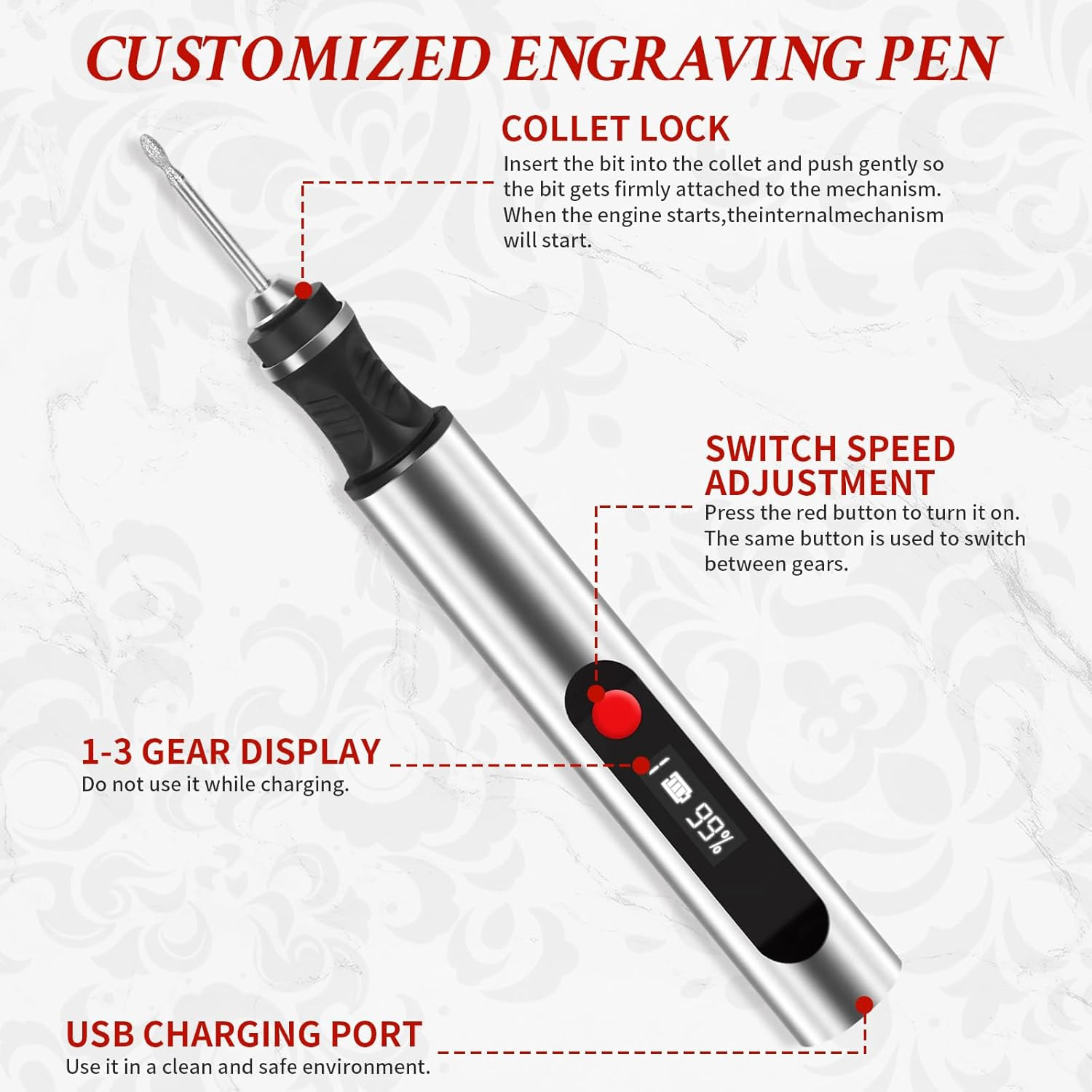 Engraving Pen, Ultimate Cordless Engraving Pen for Artists & Diyers – Engrave