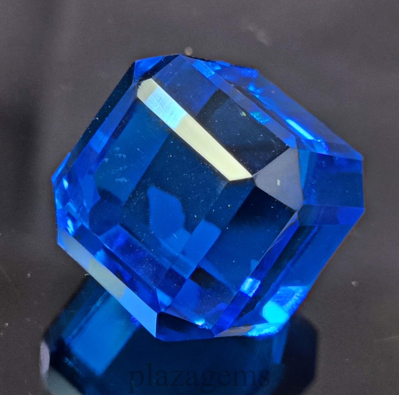 Rare 60.90 Carat Natural Blue Sapphire Cube EGL Certified Loose Gemstone 5DSV