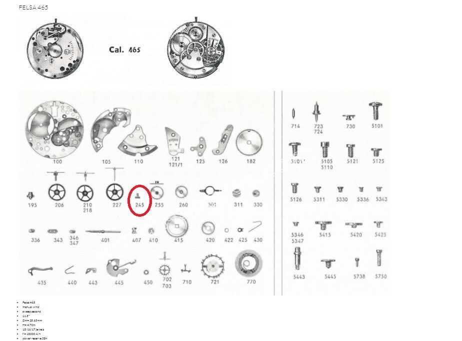 FELSA 465 REPAIR PARTS. ALL NEW, OLD STOCK, GUARANTEED to FIT!!!!!