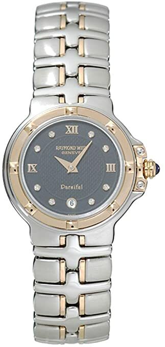 New Raymond Weil Parsifal 9990-STG-00295 Black Diamond Dial Gold Women’sWatch