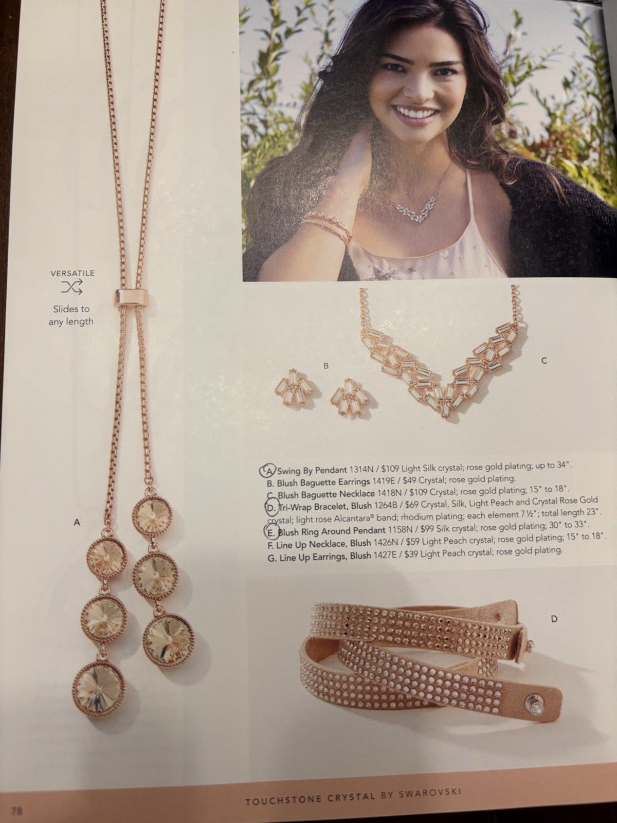 Touchstone Crystal By Swarovski Necklace