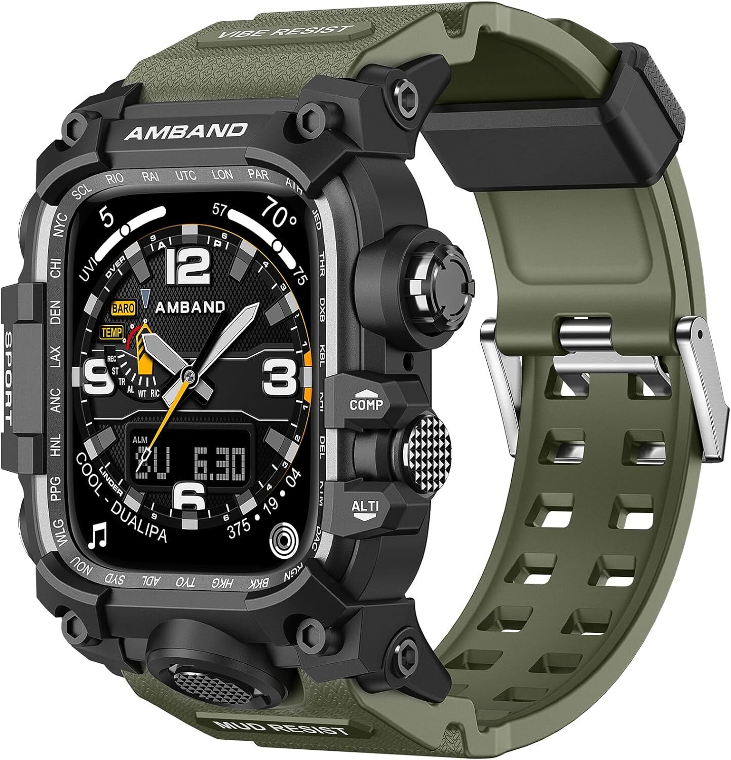 Luxury Rugged Metal TPU Case+Band Strap For iWatch Series 10 9 8 7 6 5 SE Ultra