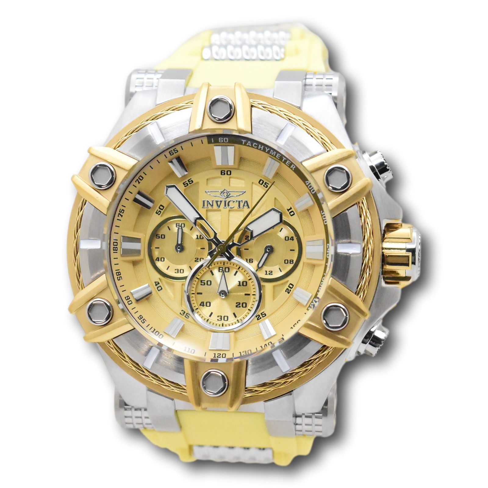 Invicta Bolt Desert Titan Men’s 52mm Tan Quartz Chronograph Watch 49808