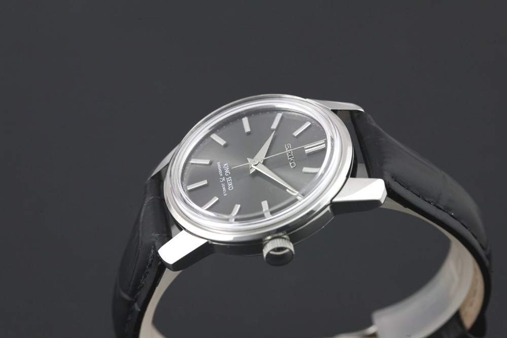 Serviced Vintage King Seiko KS 44-9990 25Jewels Manual Winding Gray Men`s Watch