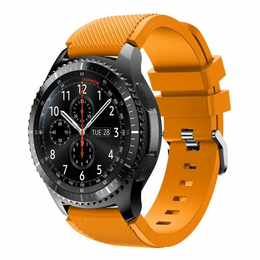 US 22mm Rugged Silicon Sport Bracelet For Huawei Watch GT Smart Watch Band Strap