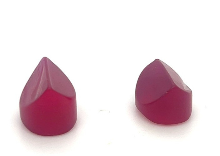 Red Flame Fusion Lab Created Lapidary Rubies 25cts