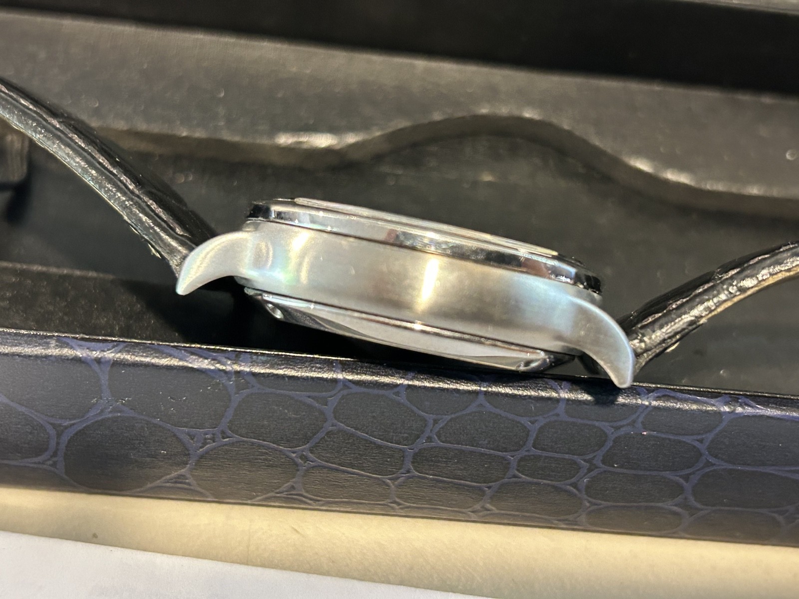 Stauer 1930 Dashtronic, Automatic, 21 Jewels, Stainless Steel, Leather Used