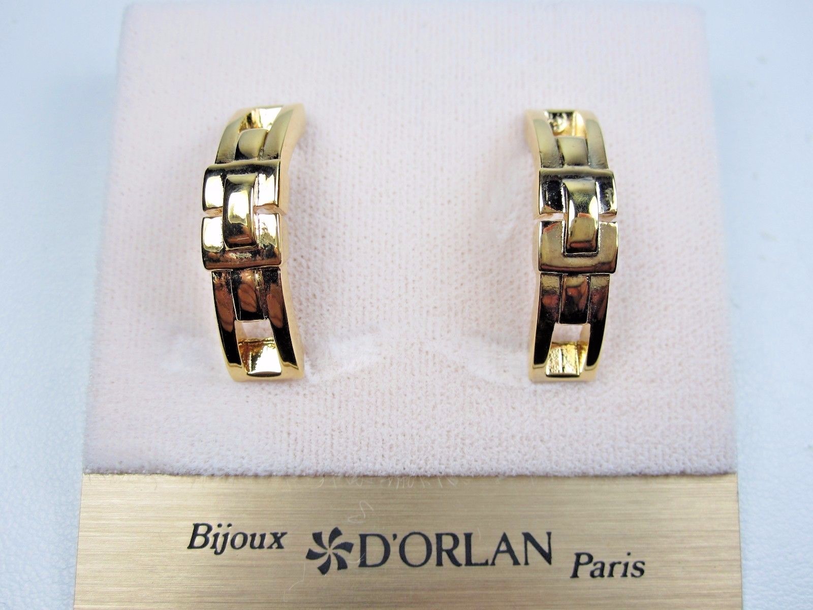 D’Orlan Gold Plated Pierced Earrings – Lead and Nickel Free 0616