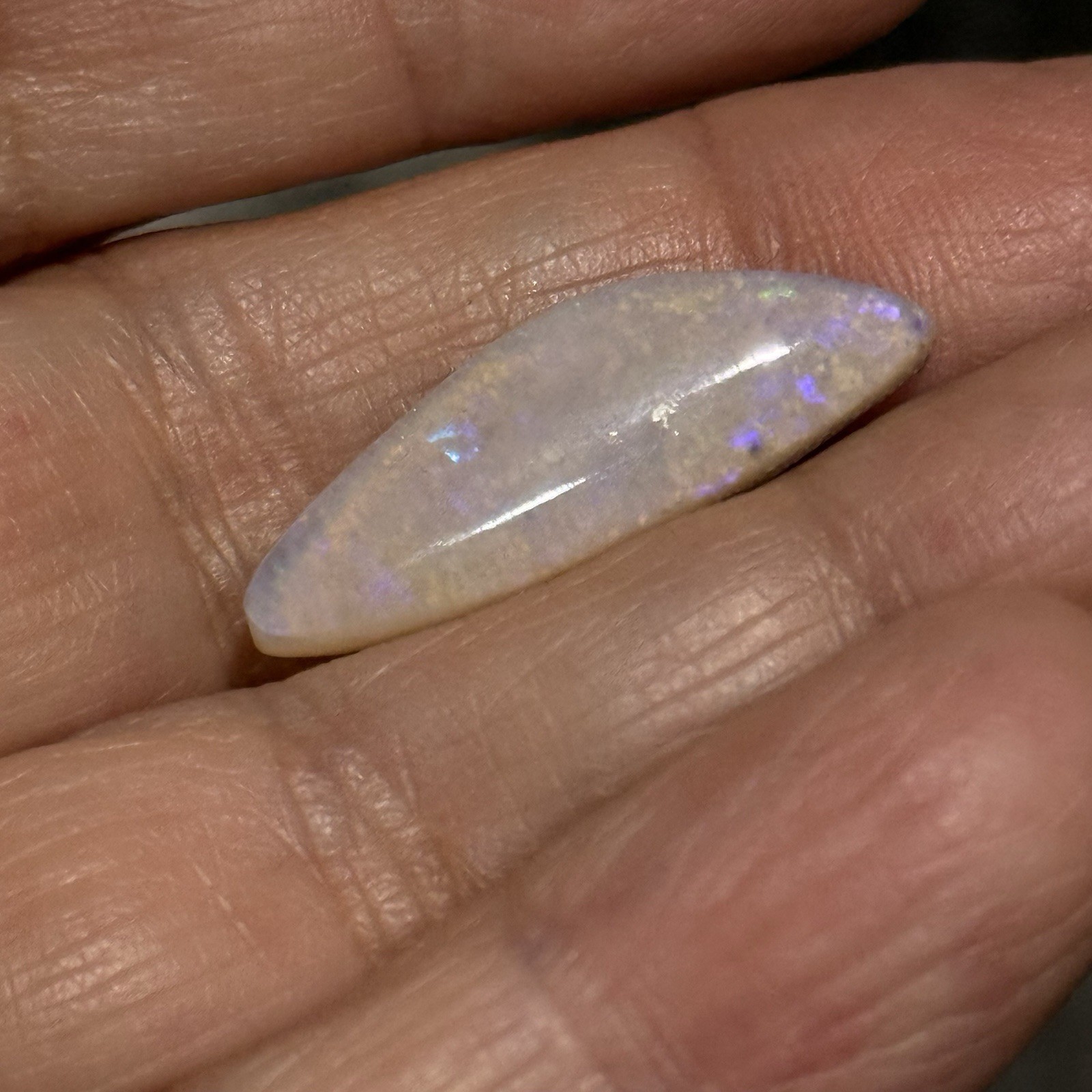 6.2ct 25.8×8.5×4.7mm Fine Natural Australian Crystal Pipe Opal Cabochon Gem