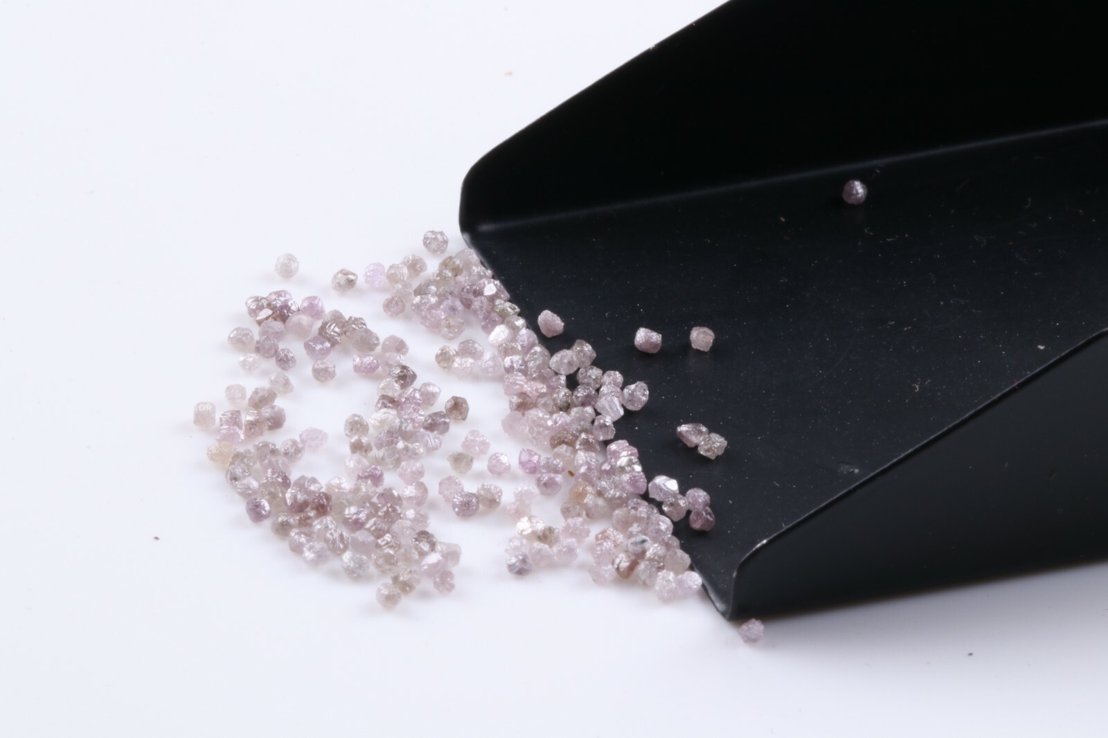 30pcs 1.3-2.0mm Natural Light Pink Raw Diamond Rough Uncut Diamond Rondelle Lot