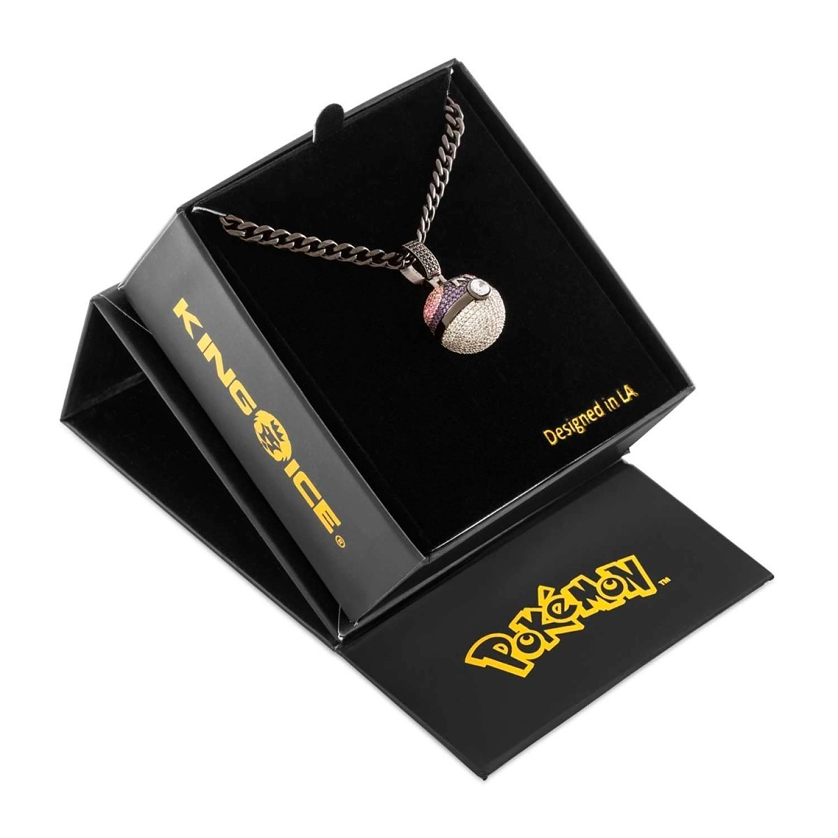 Official Pokemon X King Ice Master ball Chain Necklace NEW Pokemon Center Chain