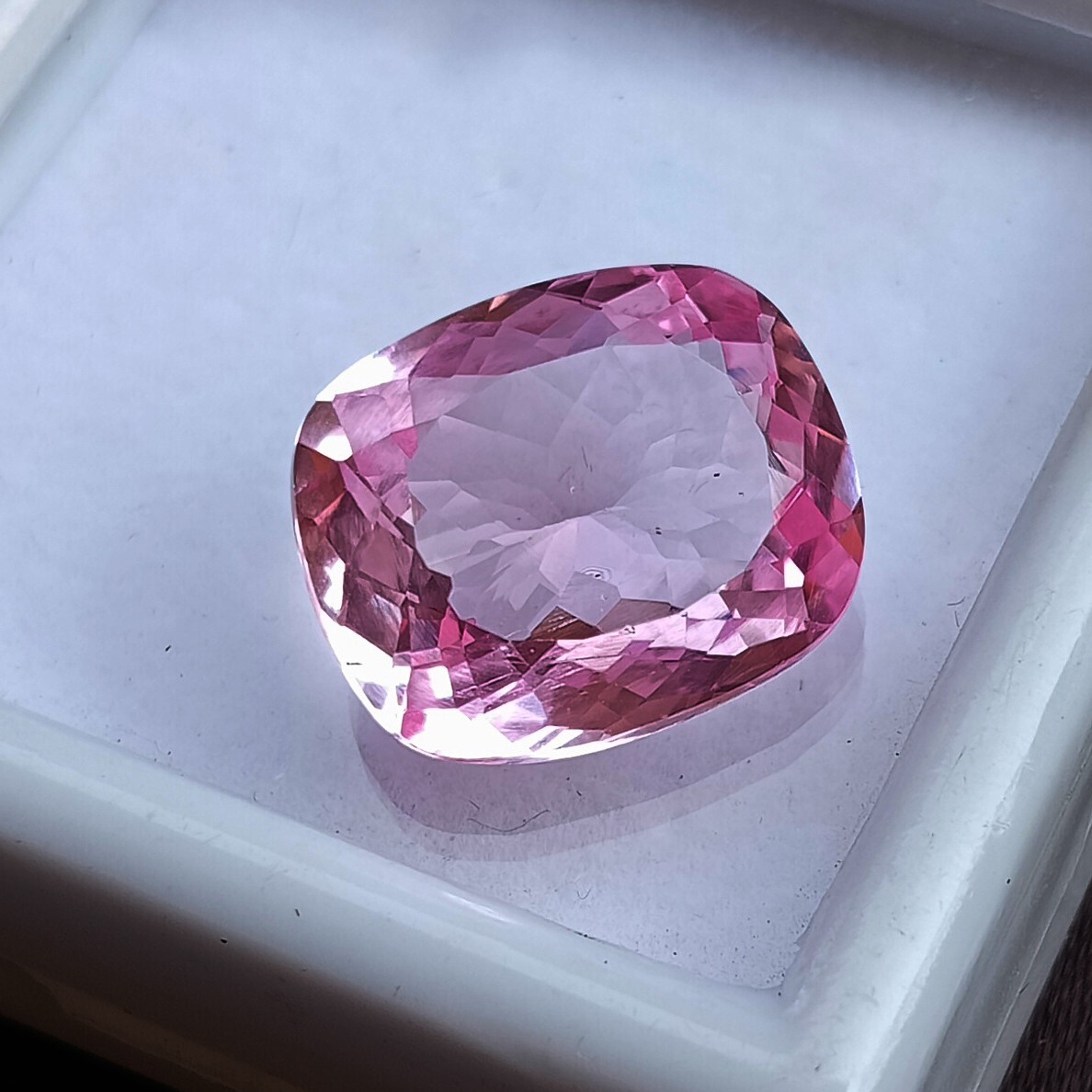 Pink Sapphire Natural Cushion Cut 12+ Ct Loose Gemstone For Necklace Making